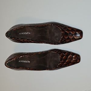 AAerosole Wedge Dress Shies Size 7.5